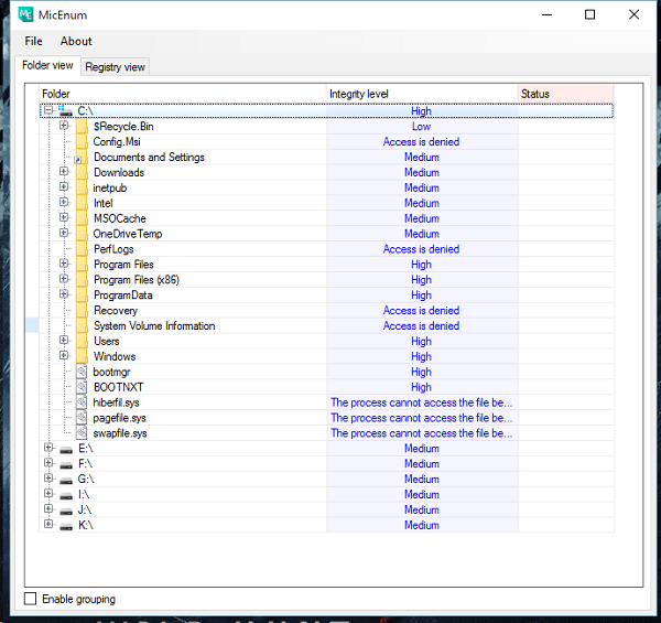 Mic Enum Launch Screen