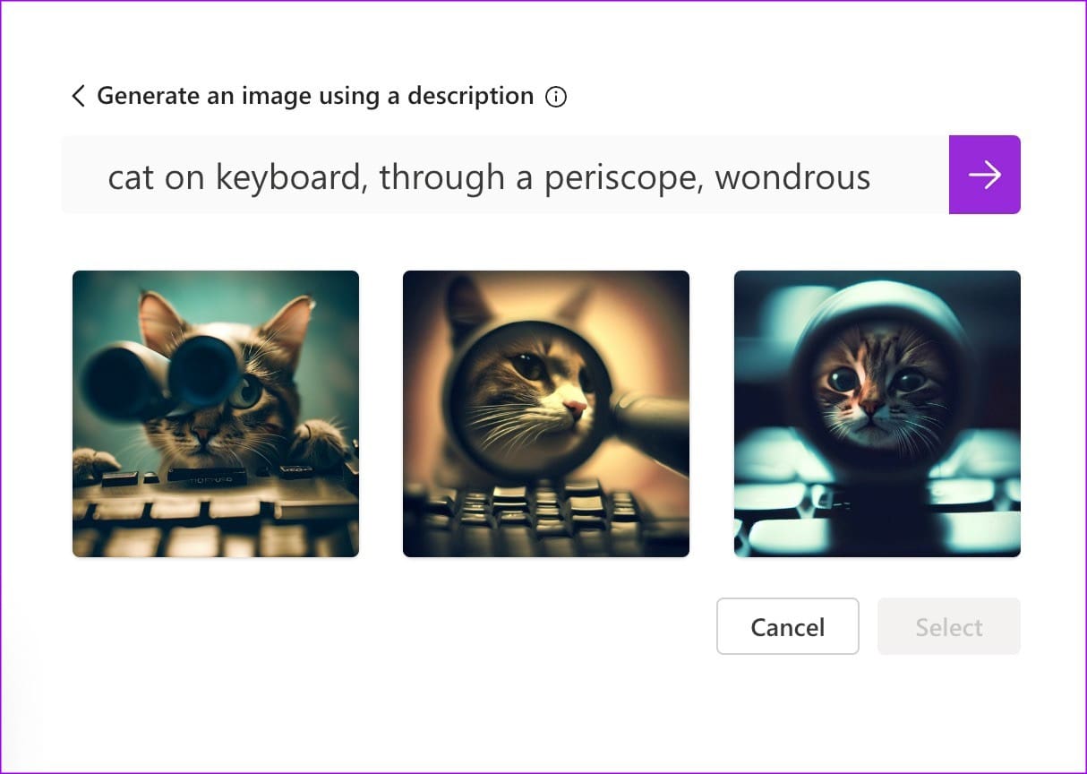 Generate images in Microsoft Designer