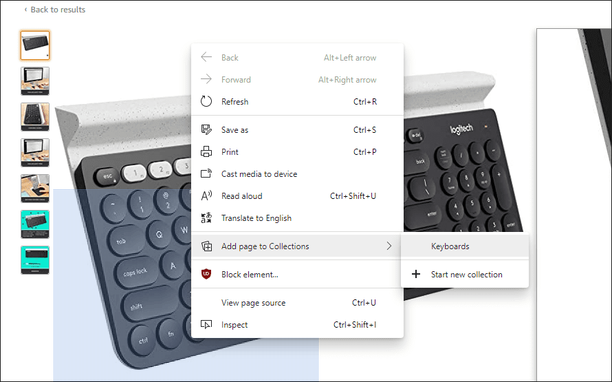 Microsoft Edge Chromium Collections 4