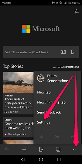 Microsoft Edge Remove Top Sites 11