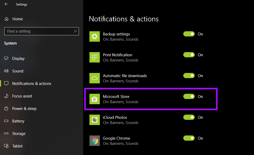Microsoft Store Update Notifications Not Showing Issue 1