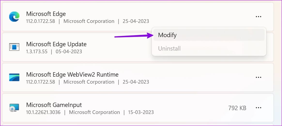 modify Microsoft Edge