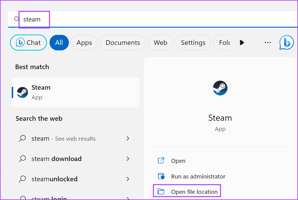 start menu