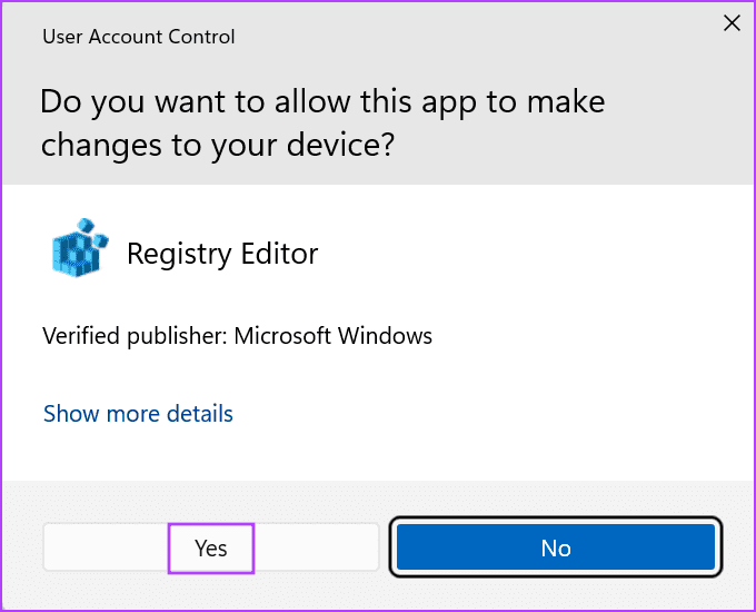 user account control window