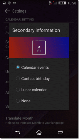 Month For Android 3