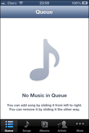 Music Main Screen