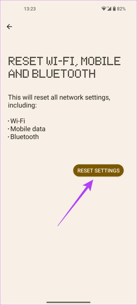 Reset button