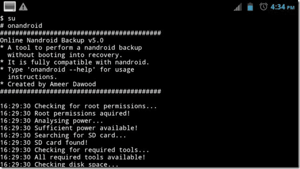 Nandroid Backup