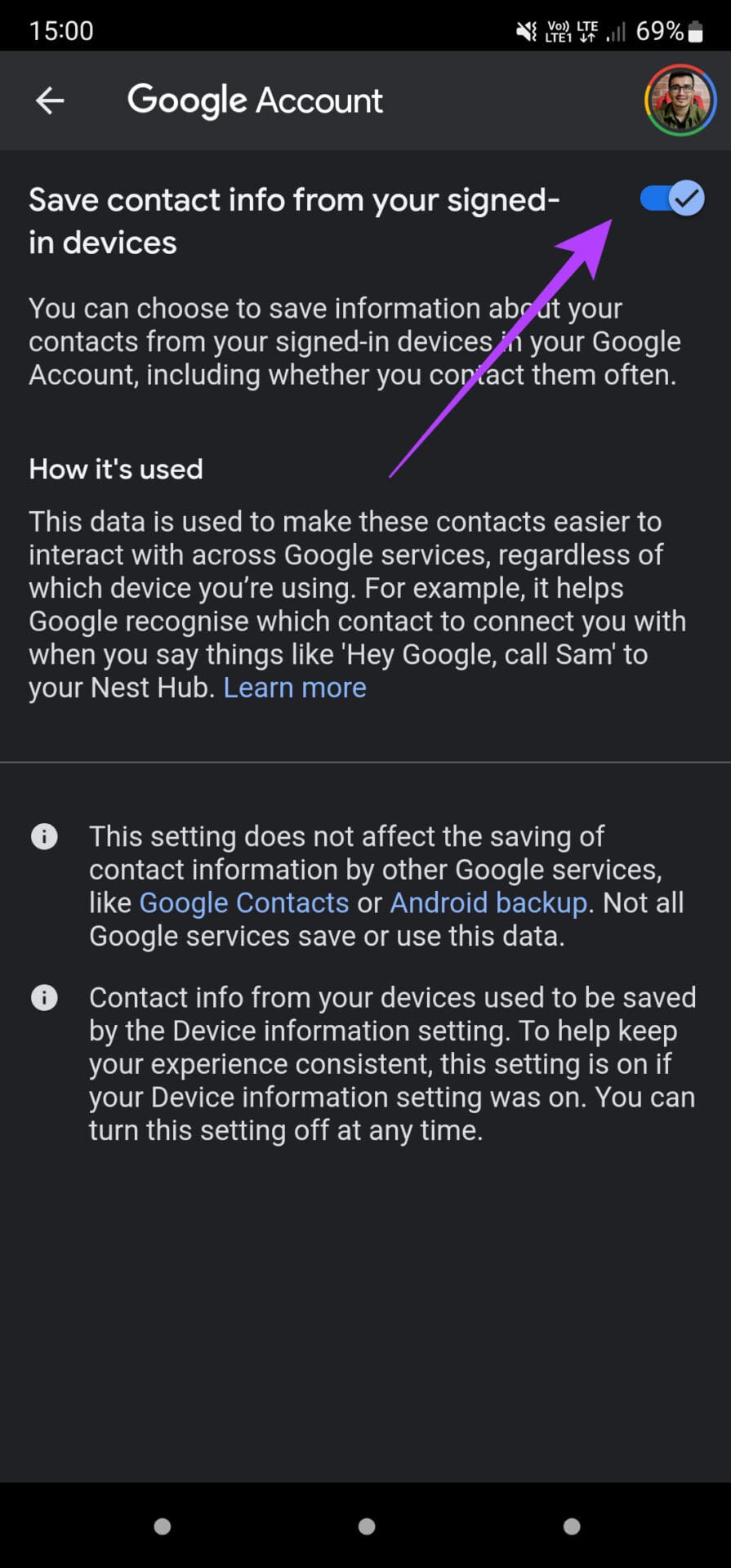 save contacts