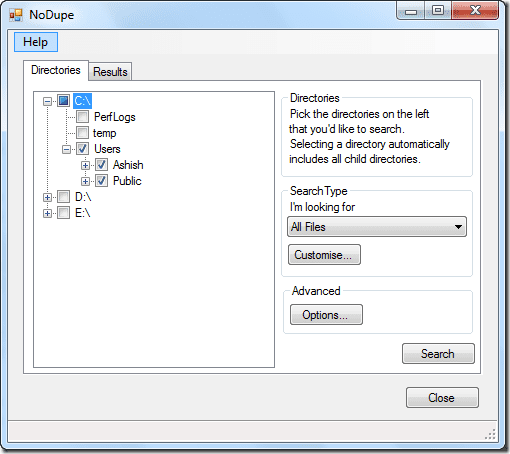 No Dupe Directories