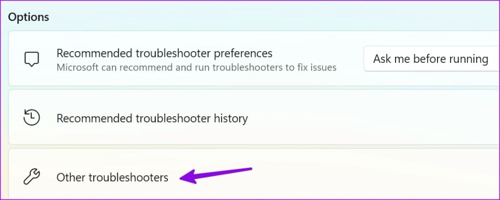 run other troubleshooter on Windows