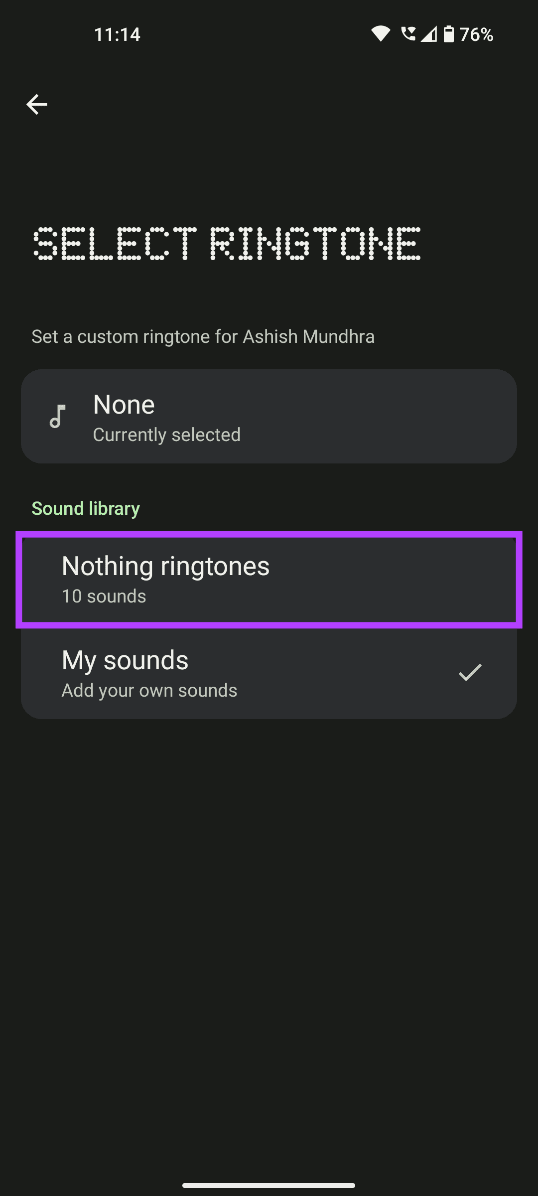 Nothing ringtones