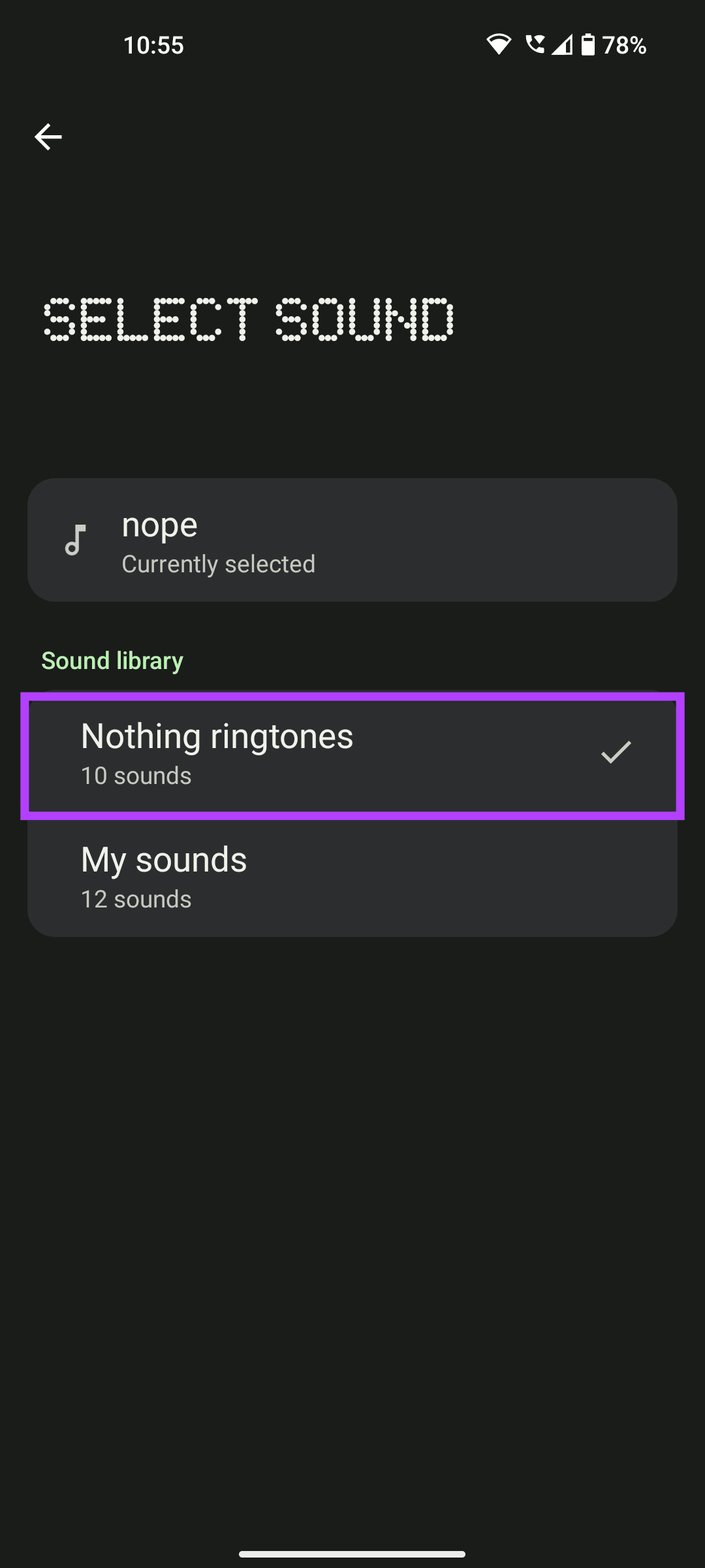 Nothing ringtones