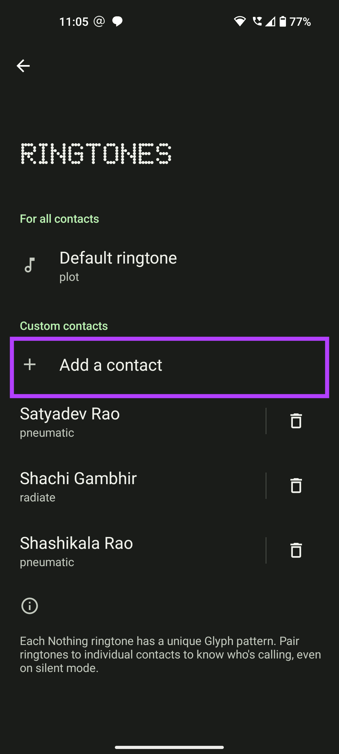 Add a contact