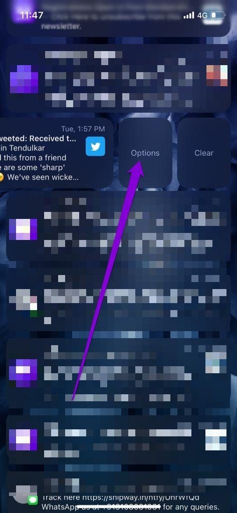 Notification Options