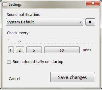 Notifier Options