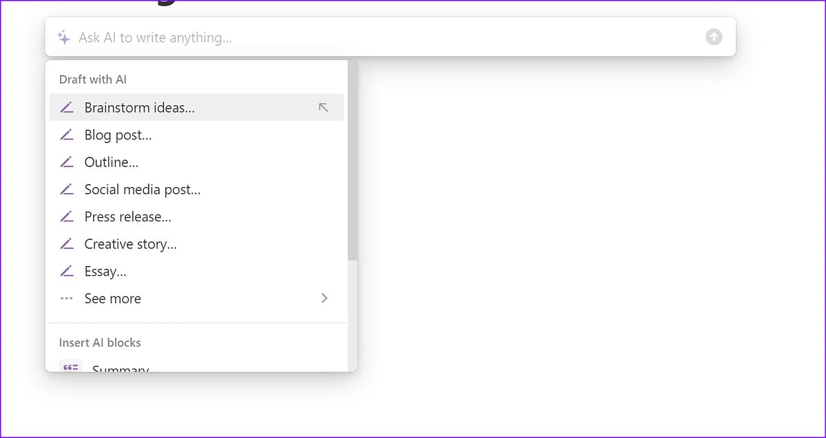 Notion AI in action