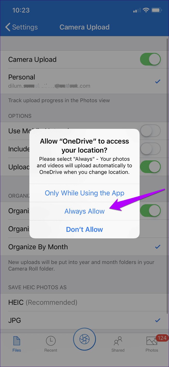 One Drive Camera Upload Iphone Not Working 16