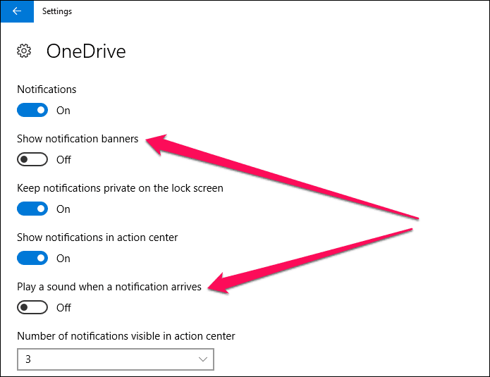 One Drive Disable Notifications 5