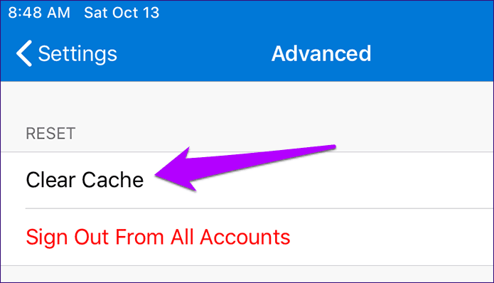One Drive For Ios Clear Cache 4
