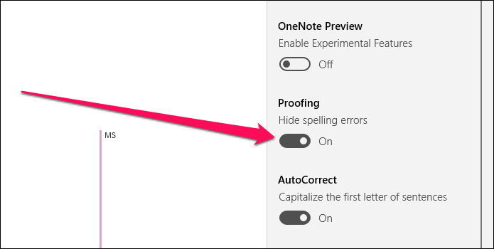 One Note Disable Spell Check 7