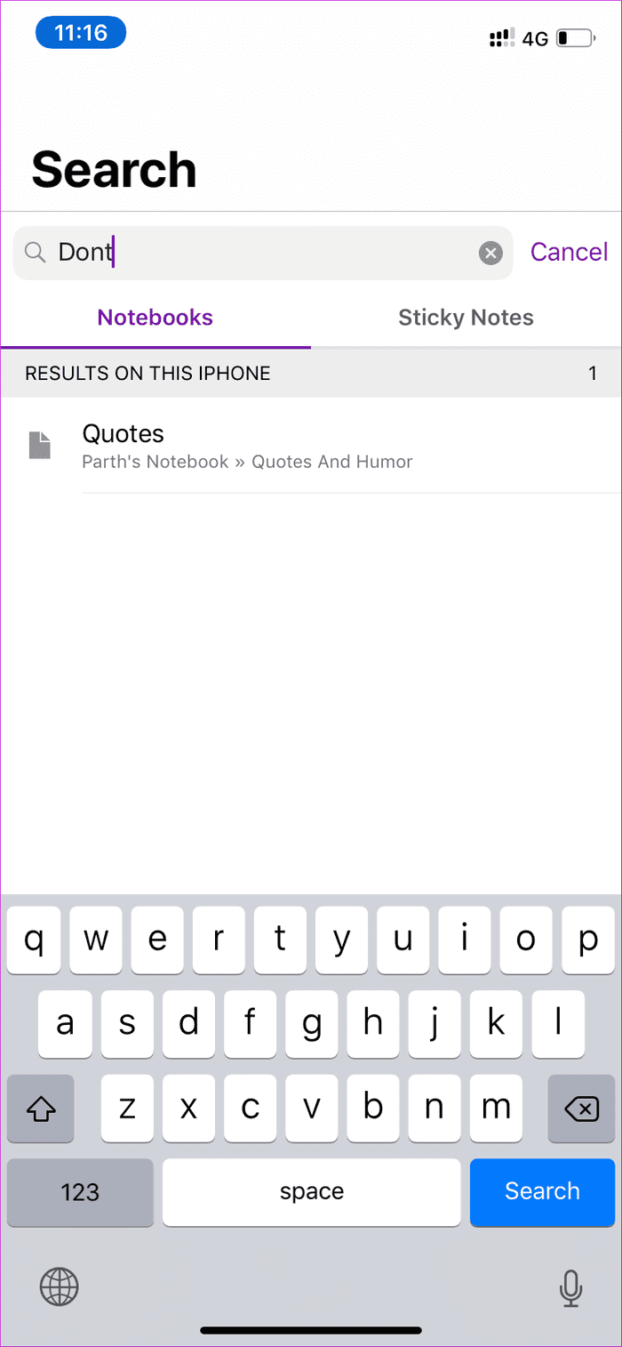 One Note Search 2