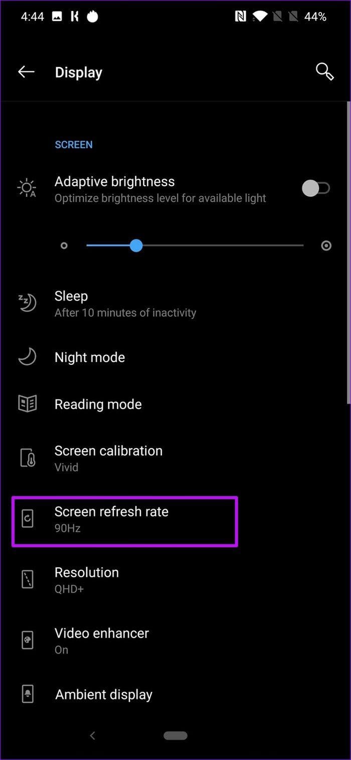 One Plus 7 Pro Refresh Rate 1