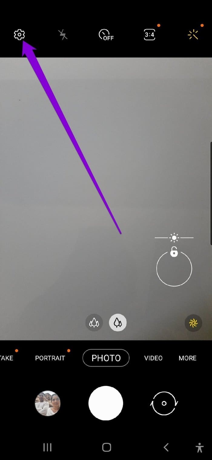 Open Camera Settings
