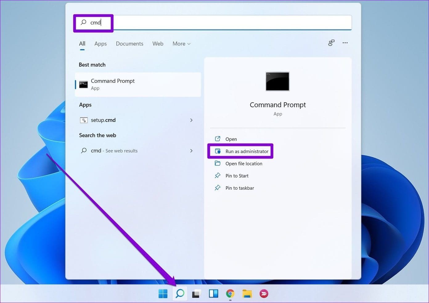 Open Command Prompt
