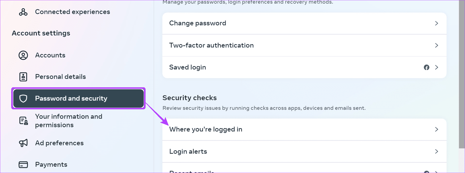 Open Device Login Information