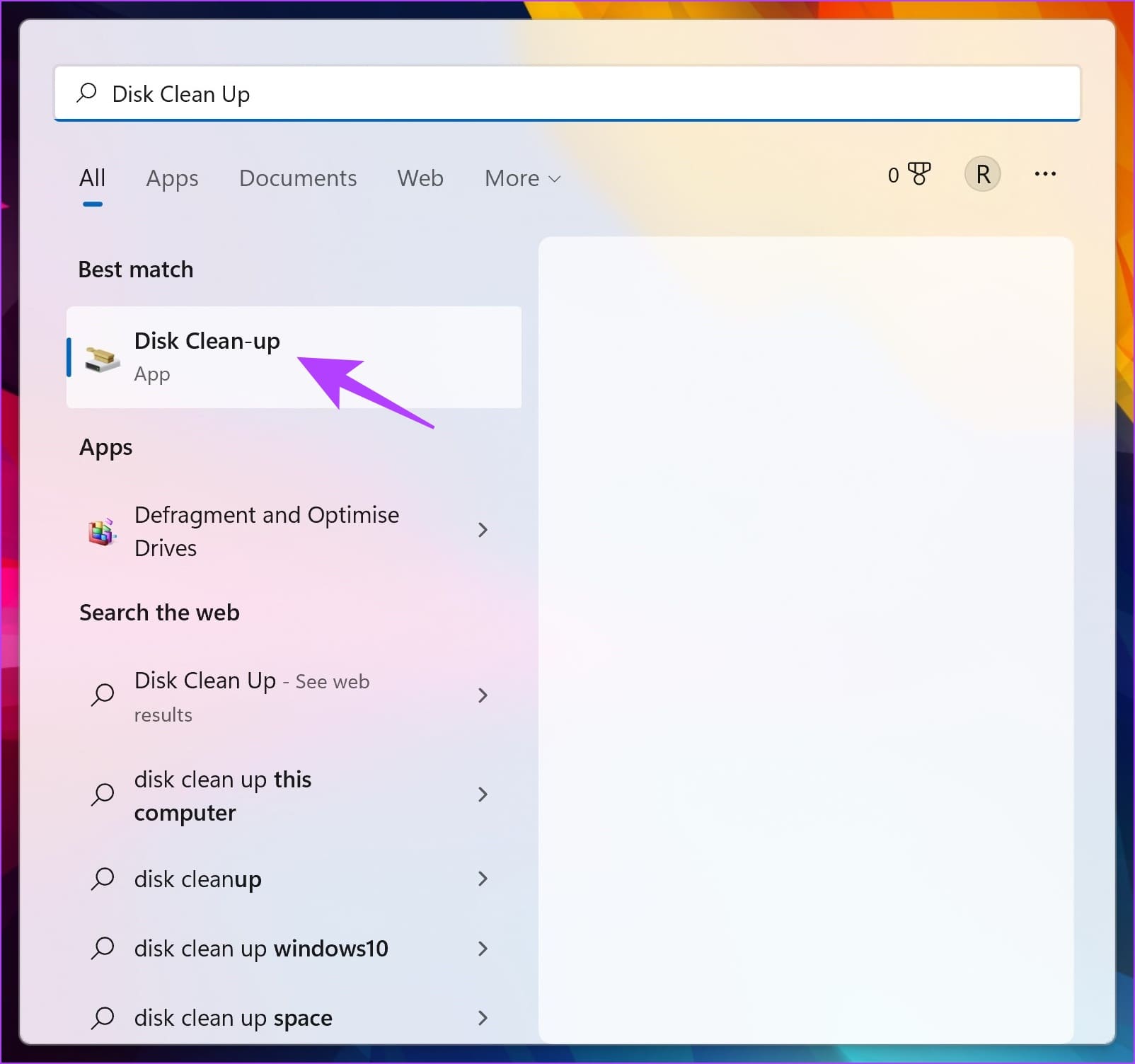Open Disk Cleanup