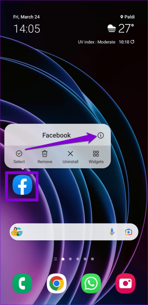 Open Facebook App Info