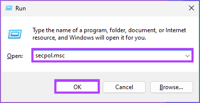 Type the below command
