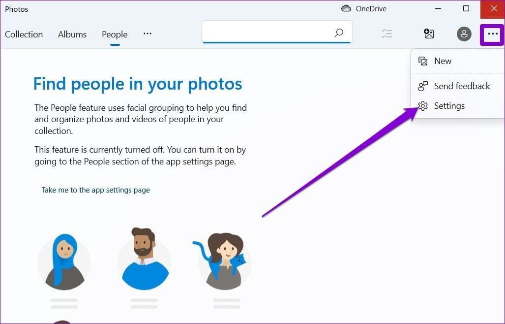 Open Photos App Settings