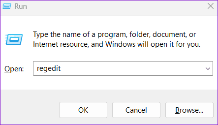 Open Registry Editor