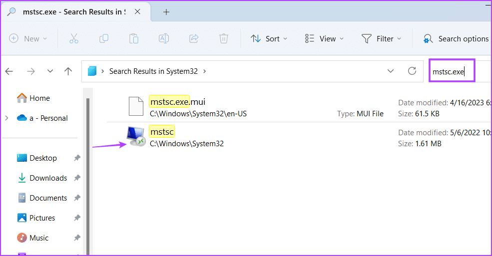 Remote desktop connection application