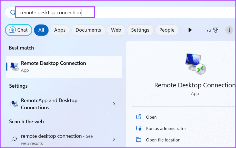 start menu