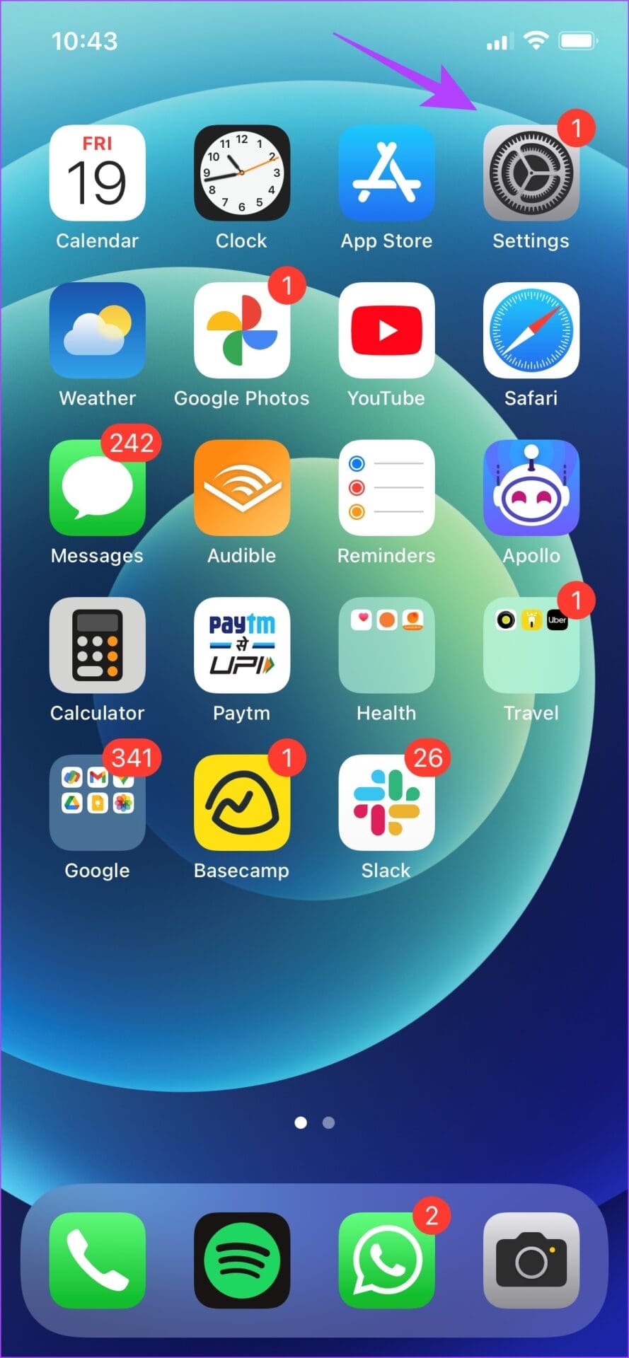 Open iPhone Settings