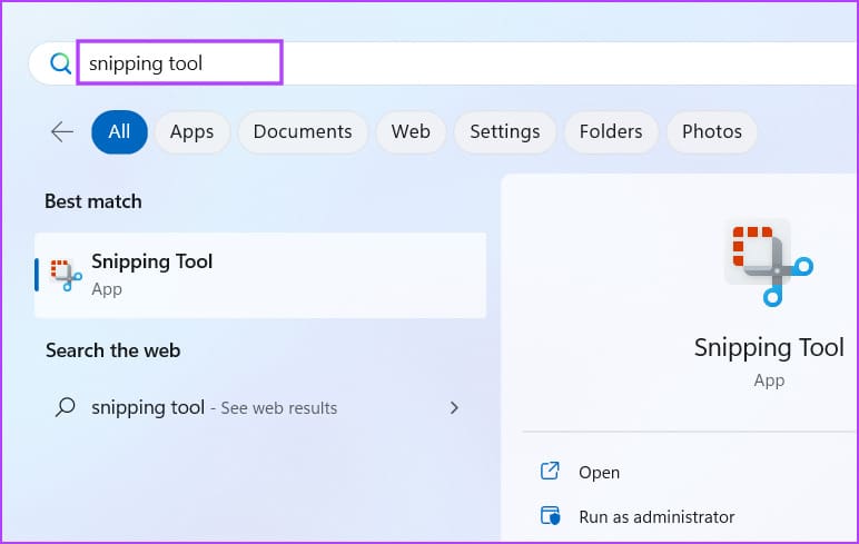start menu