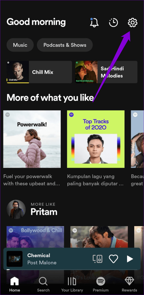 Open Spotify App Settings