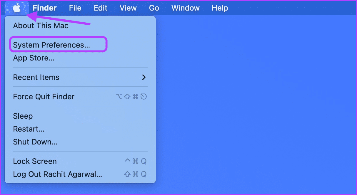 Open System Preferences