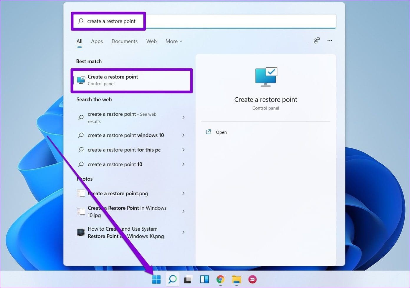 Open System Restore