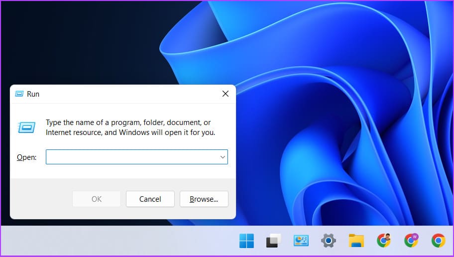 Press Win+R to open run command