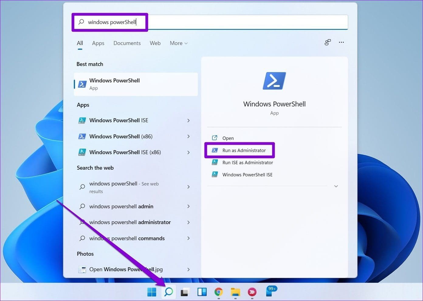 Open Windows Power Shell