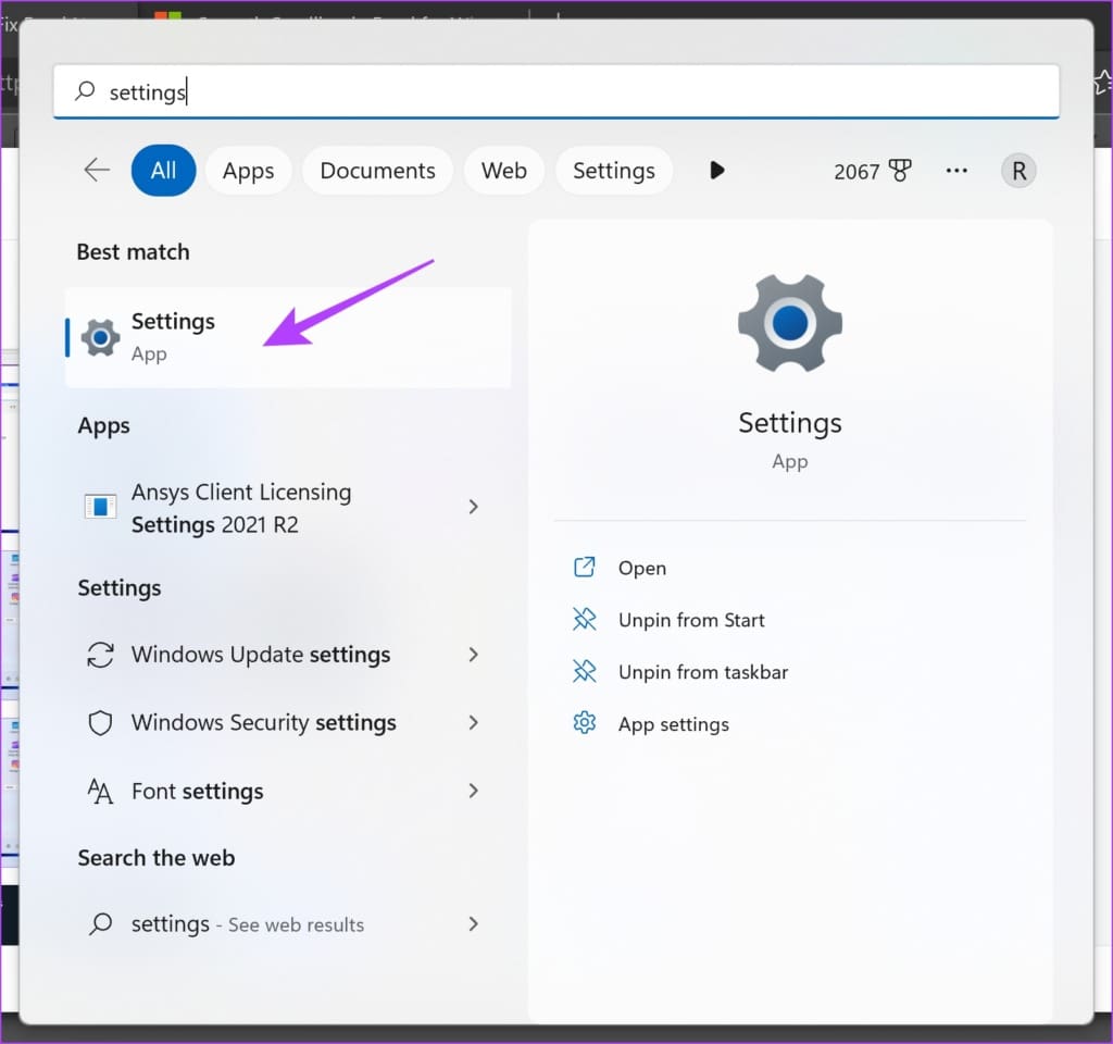 Open Windows Settings