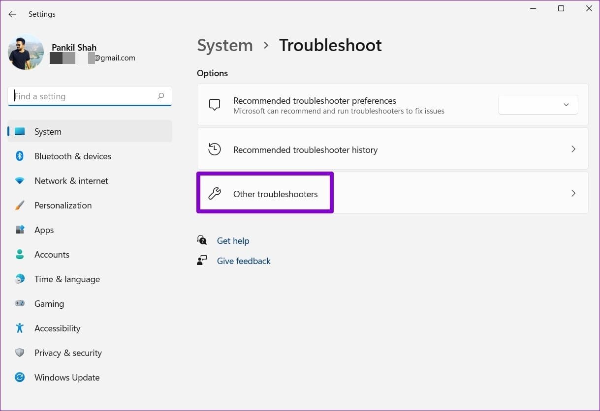 Other Troubleshooter