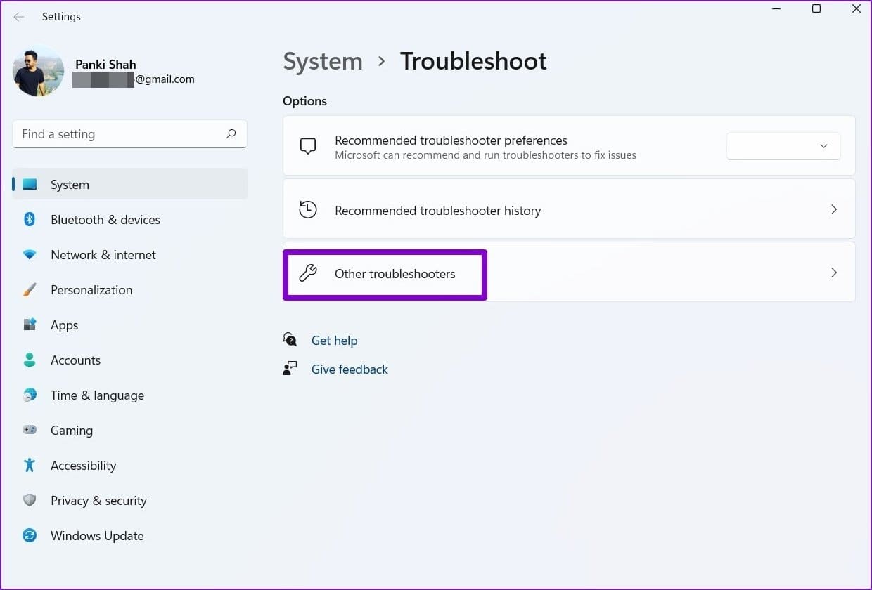 Other Troubleshooter