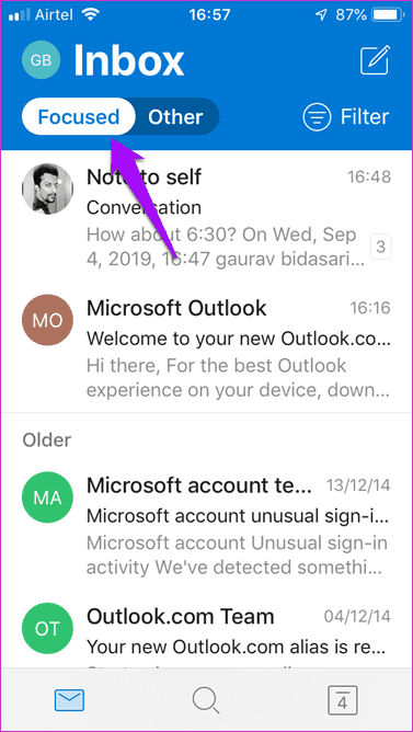Outlook App Vs Apple Mail 10