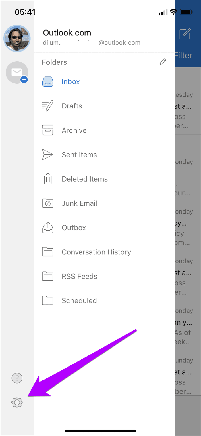 Outlook Dark Mode Ios Android 2