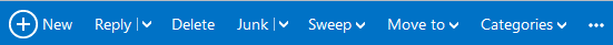 Outlook Tool Bar